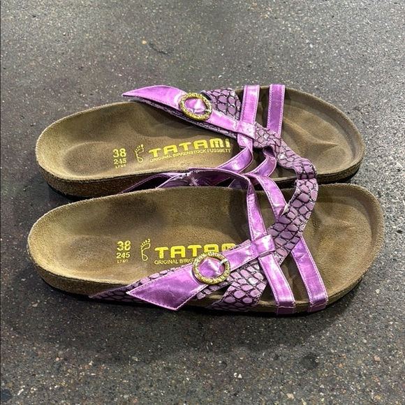 Birkenstock Tatami Purple Strappy Sandals - Picture 5 of 5